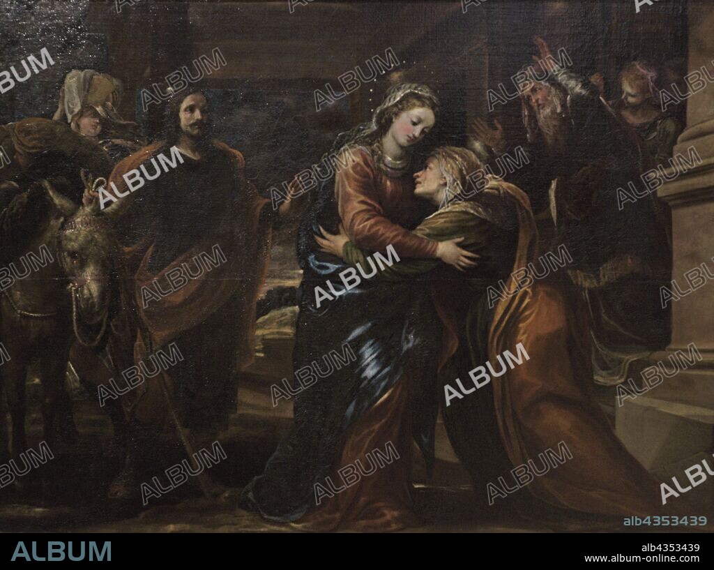 Francisco o Francesco Ricci o Rizi (1608-1685). Pintor español. La Visitación, 1663. Museo de Bellas Artes. La Coruña. Galicia. España. (En depósito, Museo Nacional del Prado, Madrid) .