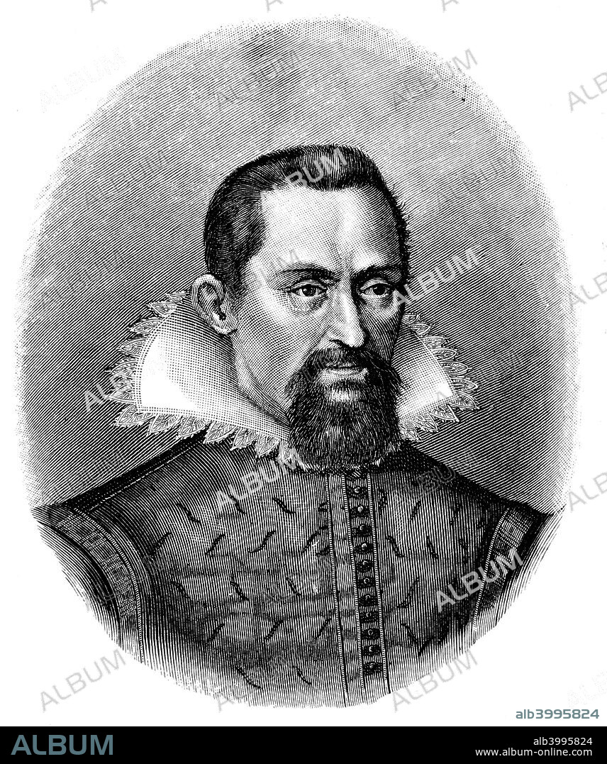 Johannes Kepler, German astronomer, early 17th century, (c1903). Kepler (1571-1630) went to Prague in 1600 to assist Tycho Brahe. On Tycho's death the following year, Kepler succeeded him as court astronomer to Rudolph II.