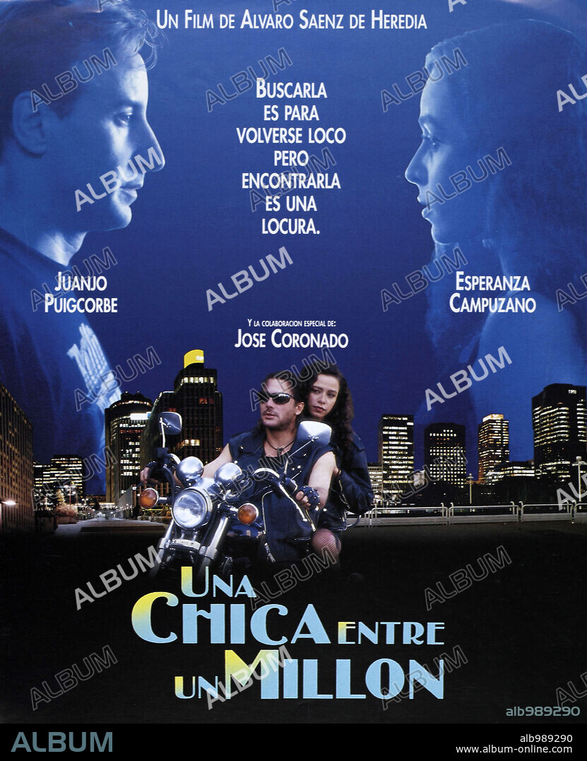 Poster de UNA CHICA ENTRE UN MILLON, 1994, dirigida por ALVARO SAENZ DE HEREDIA. Copyright IZARO FILMS.