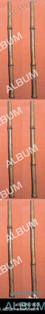 Tanso, Korean, 19th century, Korea, Korean, Bamboo, L. 44.4 cm (17-7/16 in.); Diam. 1.7 cm (11/16 in.); Diam. of bore: 1.1 cm (7/16 in.), Aerophone-Blow Hole-end-blown flute (vertical).