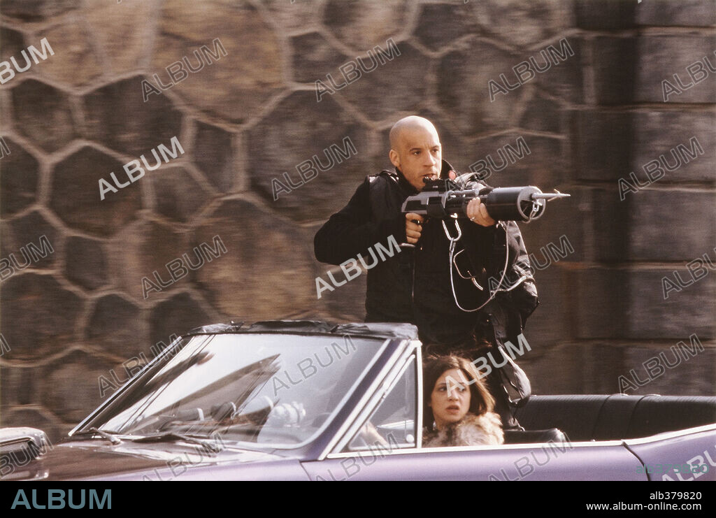 ASIA ARGENTO and VIN DIESEL in XXX, 2002, directed by ROB COHEN. Copyright REVOLUTION STUDIOS/ORIGINAL FILMS.