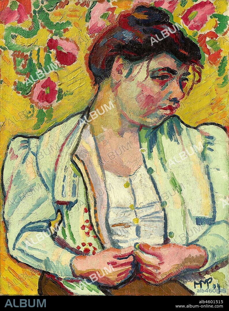 HERMANN MAX PECHSTEIN. The Light Green Jacket.