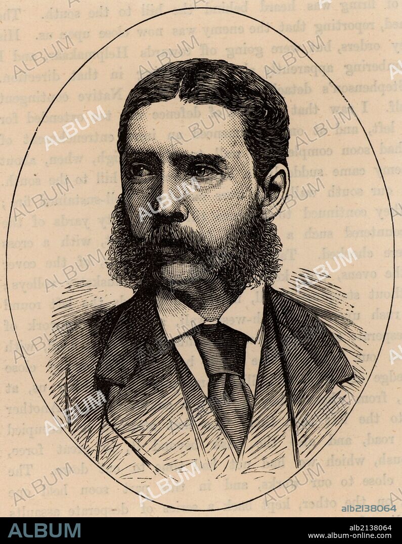 Lieutenant Gonville Bromhead (1859-1892) who, with Lieut Chard, commanded the British troops who successfully defended Rorke's Drift, 22 January 1879 during Zulu War in South Africa. Engraving c1885. (Photo by: Universal History Archive/UIG via Getty Images).