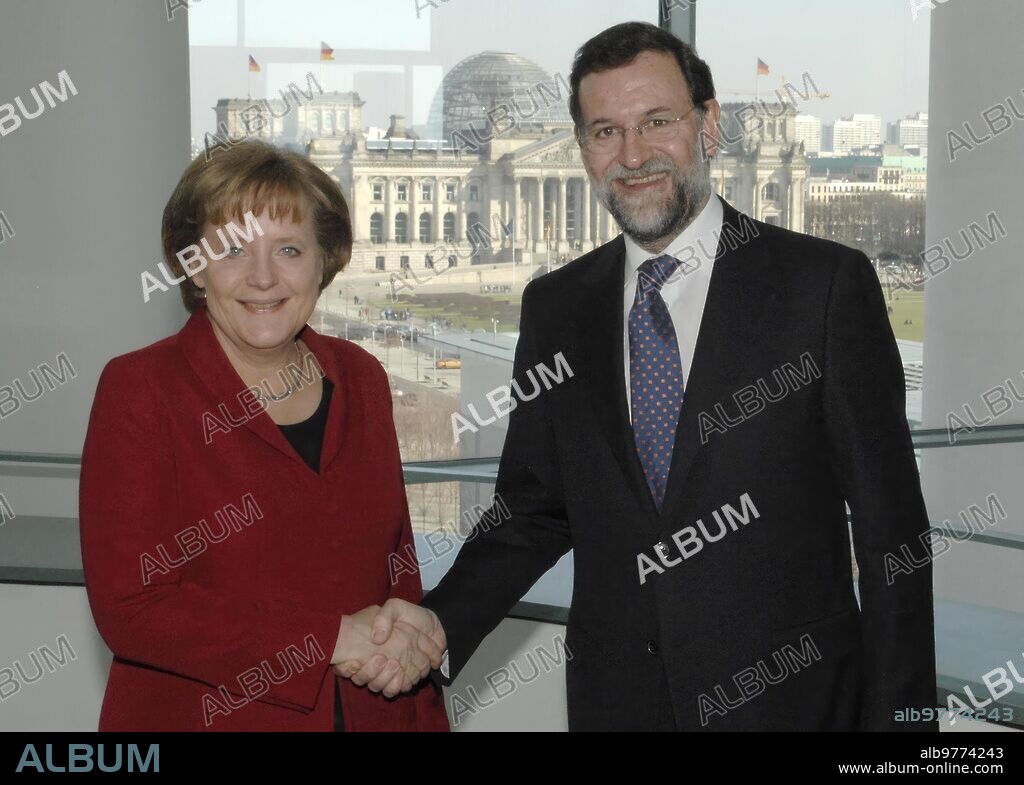 March 25, 2007. Mariano Rajoy and Angela Merkel in Berlin.