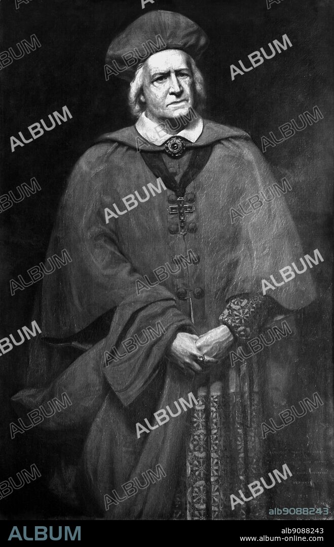 Johnston Forbes Robertson's portrait of Samuel Phelps as Cardinal Wolsey in History of the Life of King Henry the Eighth.