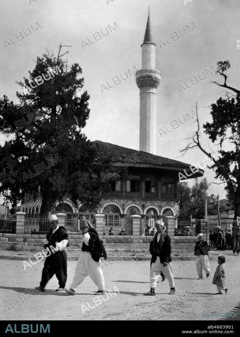 Ethem bey mosque. tirana. albania. 1920-30.