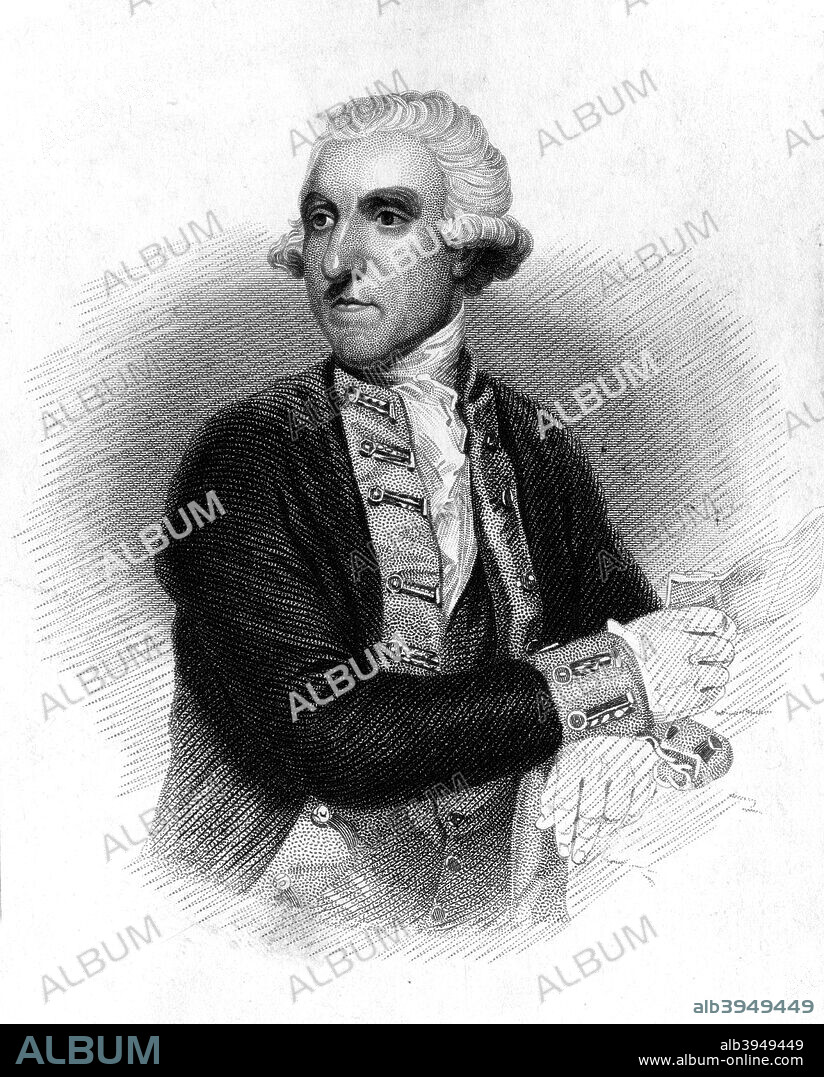 Samuel Hood (1724-1816), 1st Viscount Hood, British admiral, 1837.