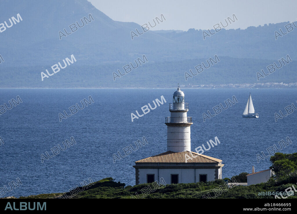 Alcanada lighthouse, Alcudia, Mallorca, Balearic Islands, Spain.