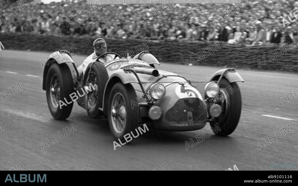 Louis Rosier at Le Mans in 1950.