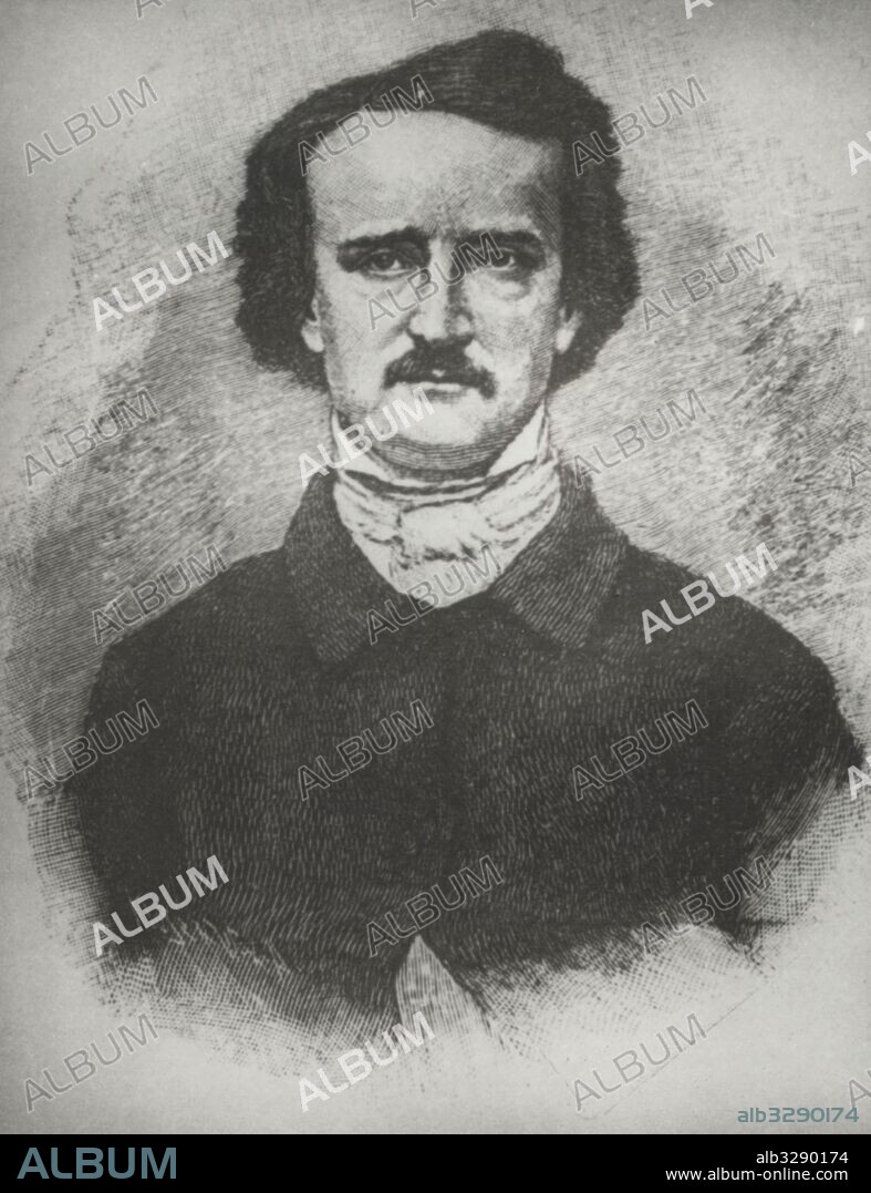 Edgar Allan Poe (1809-1849), escritor romántico norteamericano, precursor de la literatura de ciencia ficción.