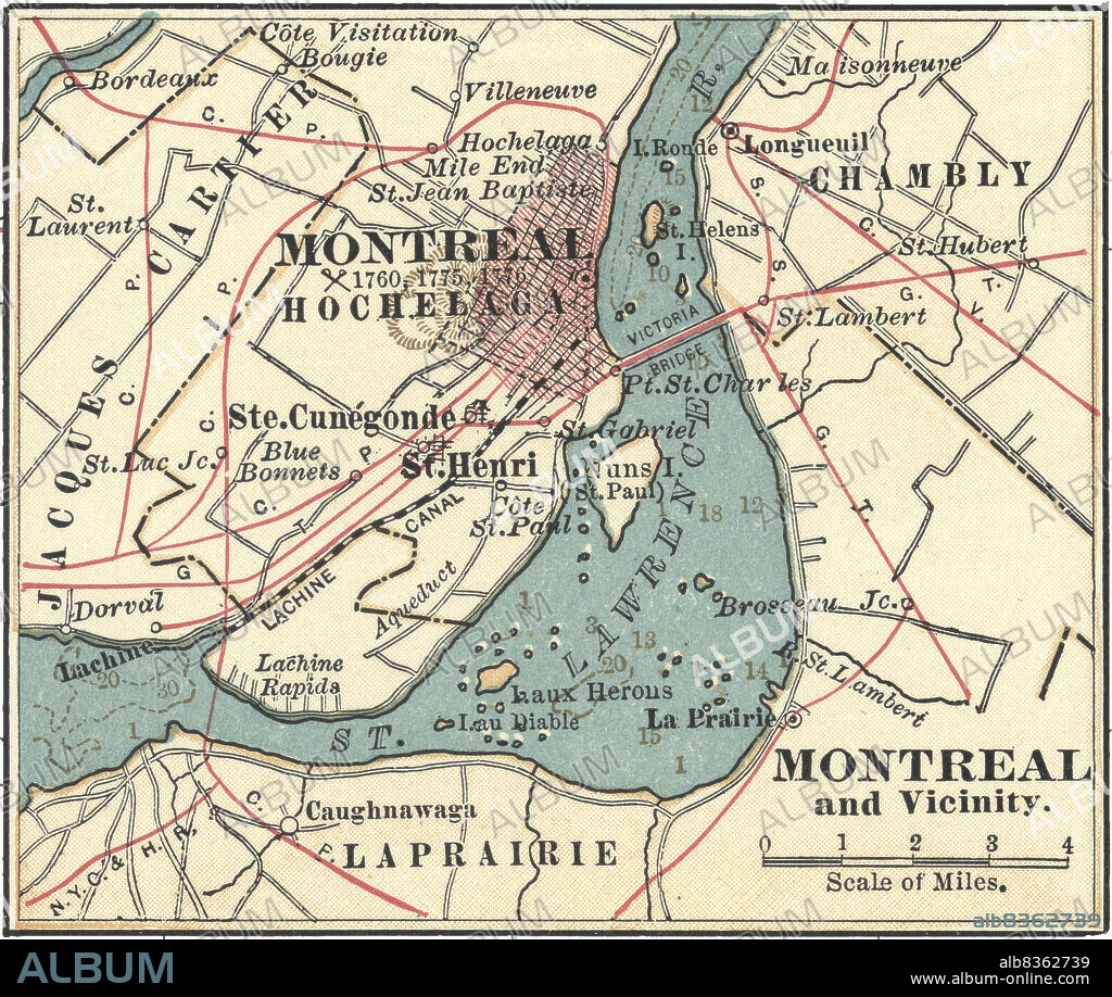 Map of Montreal.