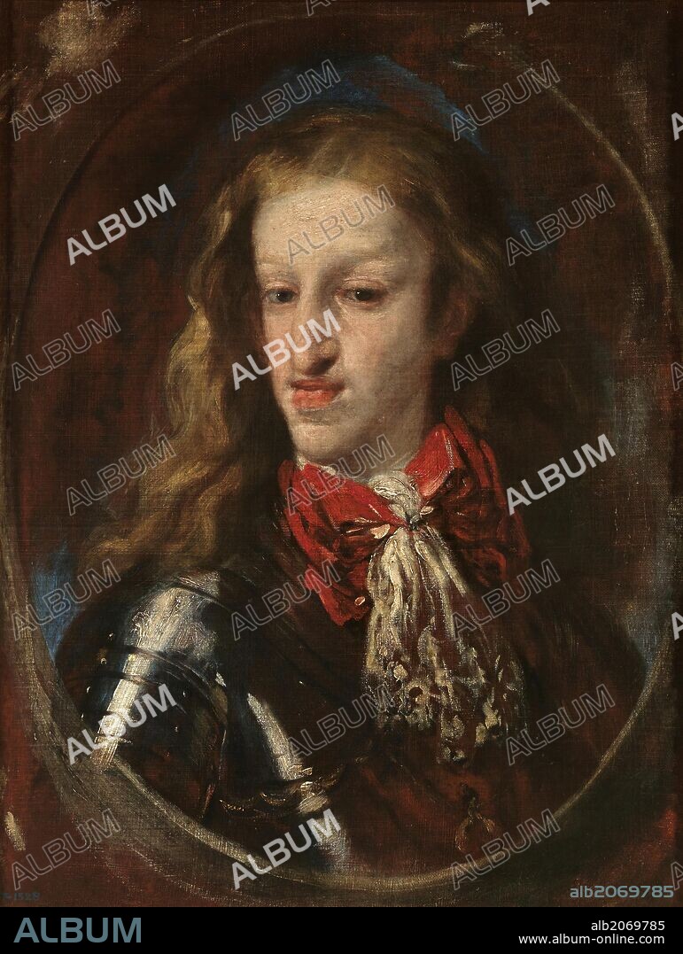 Luca Giordano / 'Charles II of Spain', 1693, Italian School, Oil on canvas, 66 cm x 56 cm, P02504.