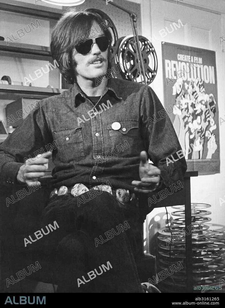 Los Angeles, California: c. 1970 Actor Peter Fonda in a film studio.