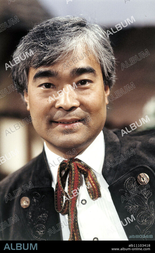 TAKEO ISHI (Takeo Ishii), also Takeo Ischi, well-known yodeler and folk music singer from Japan. Japanese folk-music singer and yodeler, portrait circa 1997.