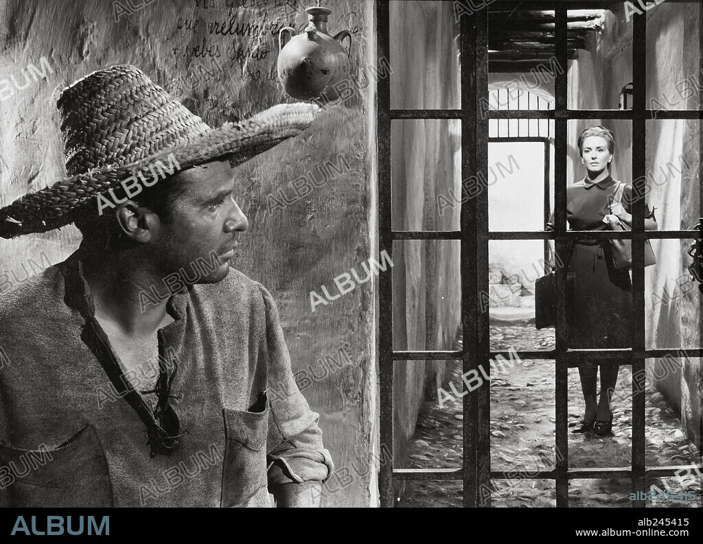 FRANCISCO RABAL y MARGA LOPEZ en EL HOMBRE DE LA ISLA, 1961, dirigida por VICENTE ESCRIVA.