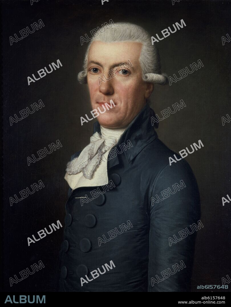 ADOLPH ULRIK WERTMÜLLER (1751-1811). RETRATO DEL CONDE JACOBO DE RECHTEREN, EMBAJADOR DE HOLANDA EN ESPAÑA - 1790 - OLEO/LIENZO - 62 x 52 cm - NP 2225 - ESCUELA SUECA.