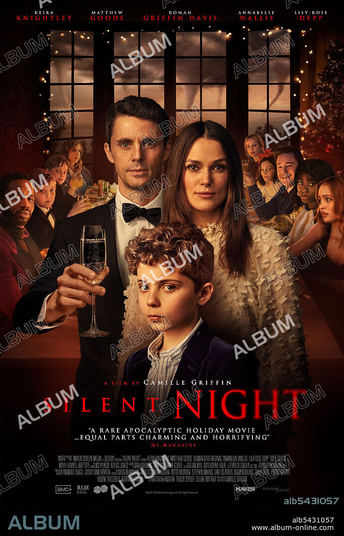 KEIRA KNIGHTLEY and MATTHEW GOODE in SILENT NIGHT, 2021, directed by CAMILLE GRIFFIN. Copyright Marv Films / Maven Screen Media.