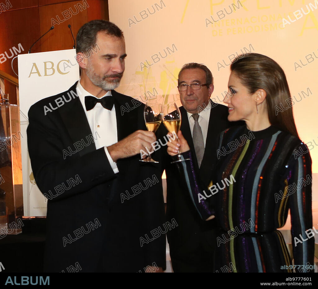 Madrid, 13/12/2016. Entrega de los premios Mariano de Cavia, Luca de Tena y Mingote, por parte de S.S.M.M. Reyes Felipe VI y Letizia a Francesc de Carreras, Victoria Prego y Juan Manuel Serrano Becerra. Foto: Ernesto Agudo ARCHDC.