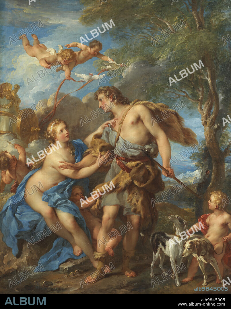 FRANÇOIS LEMOYNE. Venus and Adonis, 1729.