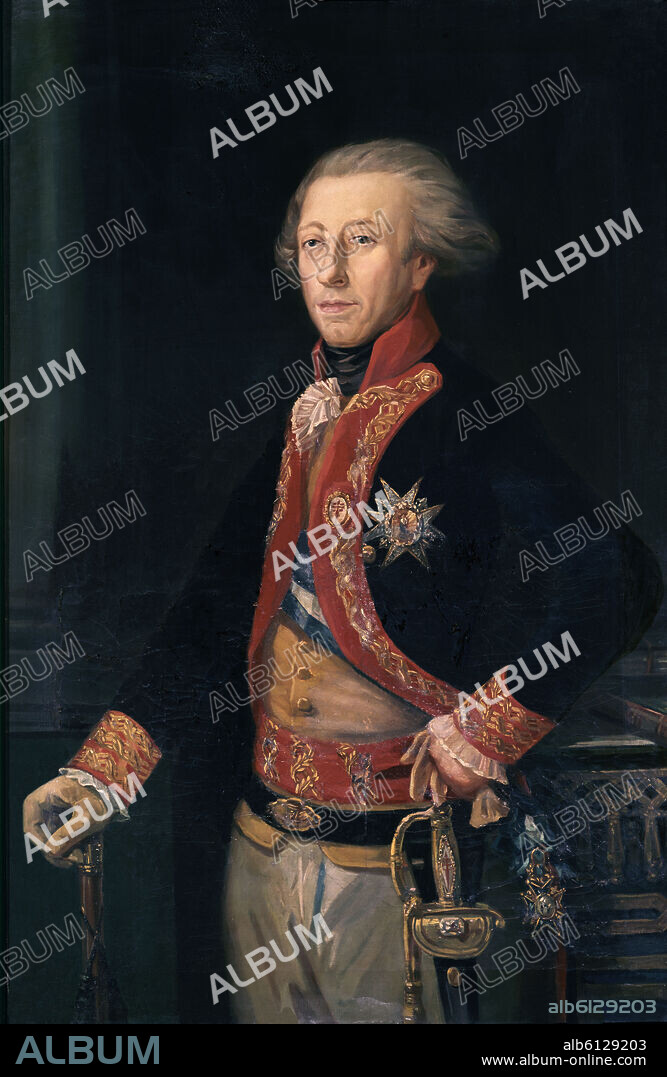 GENERAL ANTONIO RICARDOS CARRILLO DE ALBORNOZ (1727-1794) - MILITAR ESPAÑOL - SIGLO XVIII.