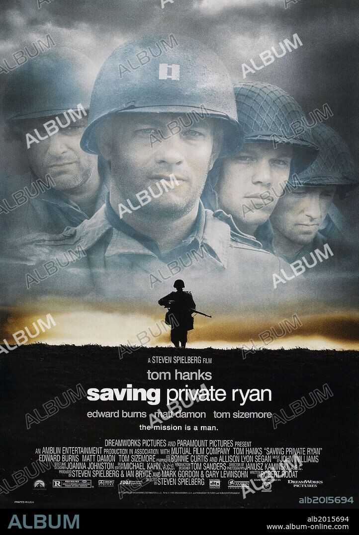 Poster of SAVING PRIVATE RYAN, 1998, directed by STEVEN SPIELBERG. Copyright DREAMWORKS.