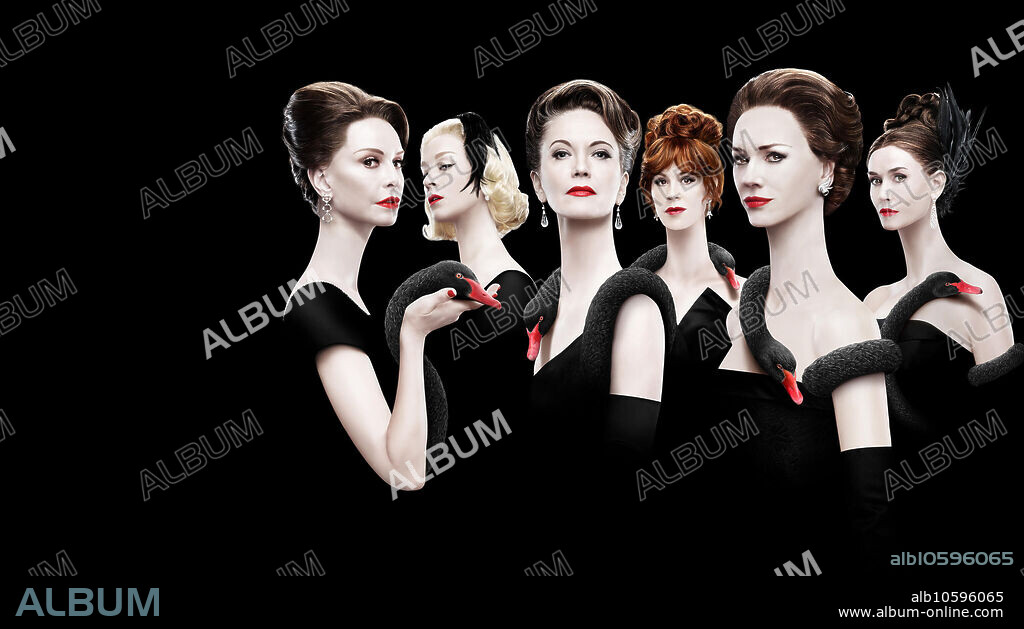 CALISTA FLOCKHART, CHLOE SEVIGNY, DEMI MOORE, DIANE LANE, MOLLY RINGWALD and NAOMI WATTS in FEUD, 2024, directed by RYAN MURPHY. Copyright FOX 21 STUDIOS/PLAN B ENT/RYAN MURPHY PROD. Season 2.