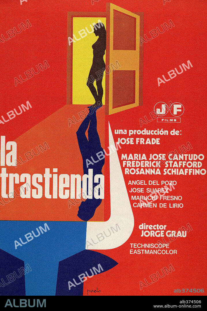Poster de LA TRASTIENDA, 1975, dirigida por JORGE GRAU.