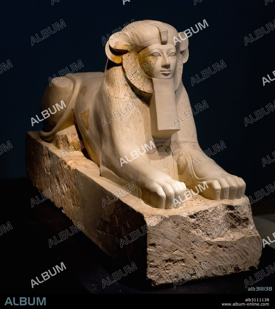 ESFINGE DE HATSHEPSUT, 1473-1458 a. C. MET.. N. YORK.