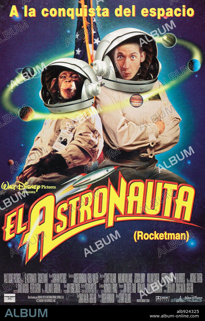 Poster of ROCKET MAN, 1997, directed by STUART GILLARD. Copyright WALT DISNEY PRODUCTIONS.