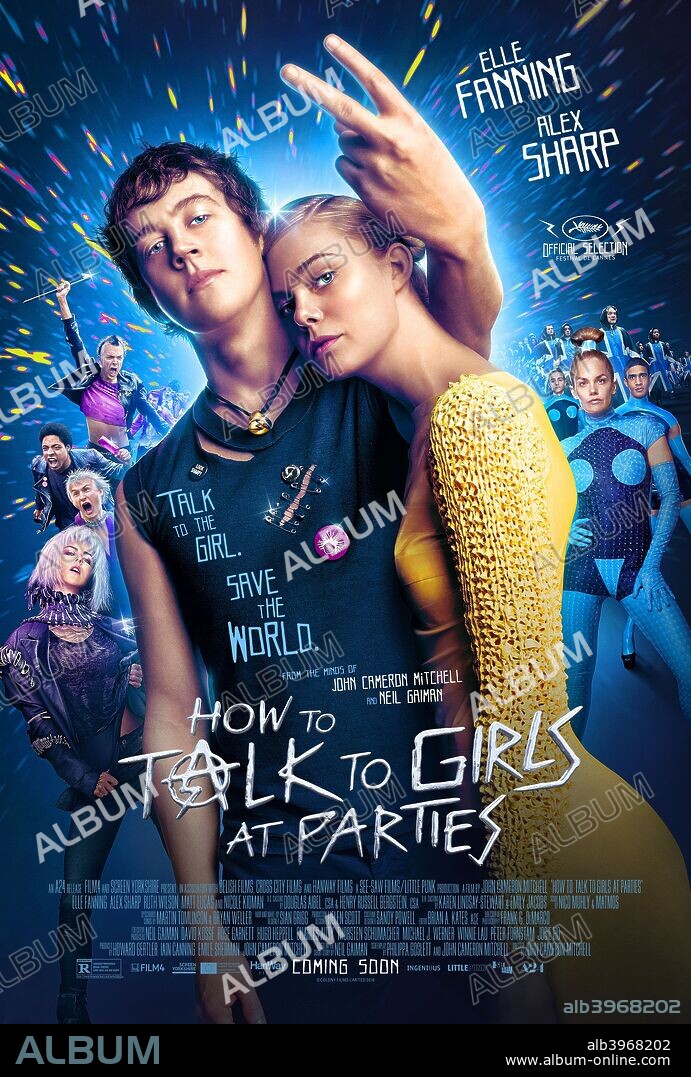 Poster de COMO ENAMORAR A UNA CHICA PUNK, 2017 (HOW TO TALK TO GIRLS AT PARTIES), dirigida por JOHN CAMERON MITCHELL. Copyright See-Saw Films/Little Punk.