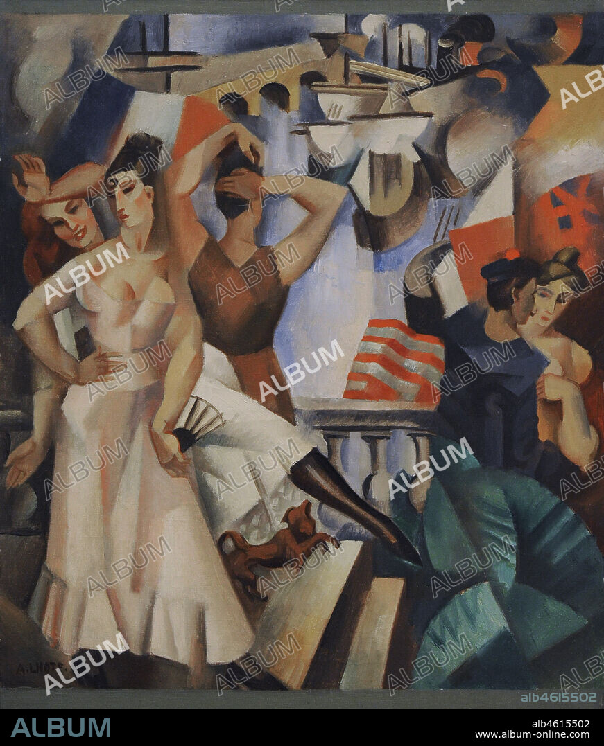 ANDRÉ LHOTE. André Lhote (1885-1962). Pintor francés. Le Bal (El baile), 1922. Oleo sobre lienzo, 63,5 x 52,5 cm. Museo Nacional Centro de Arte Reina Sofía. Madrid. España.
