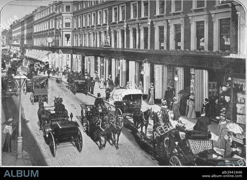 In Westbourne Grove, Notting Hill, London, c1903 (1903). From Living London, Vol. III, by George R. Sims. [Cassell and Company, Limited, London, Paris, New York & Melbourne, 1903].