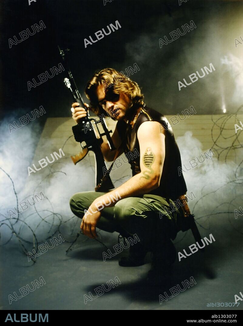 KURT RUSSELL in ESCAPE FROM NEW YORK, 1981, directed by JOHN CARPENTER. Copyright AVCO EMBASSY.