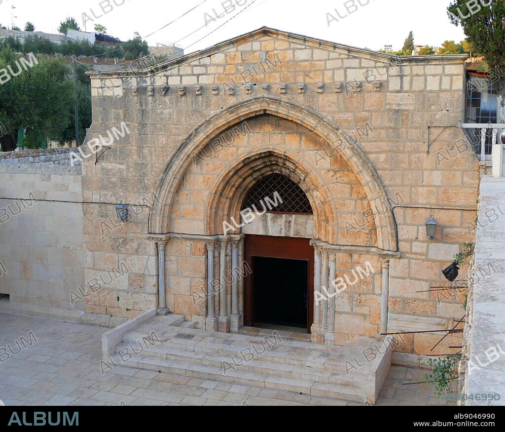 Church of the Sepulchre of Saint Mary, also Tomb of the Virgin Mary, is a Christian tomb in the Kidron Valley, in Jerusalem believed by Eastern Christians to be the burial place of Mary, the mother of Jesus. the tomb has been excavated in an underground rock-cut cave and dates from the 12th century. The Armenian Patriarchate Armenian Apostolic Church of Jerusalem and Greek Orthodox Church of Jerusalem are in possession of the shrine.