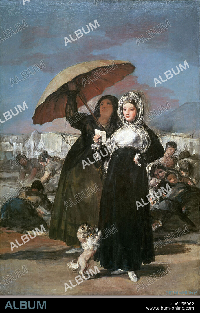 FRANCISCO DE GOYA. JOVENES LEYENDO UNA CARTA.