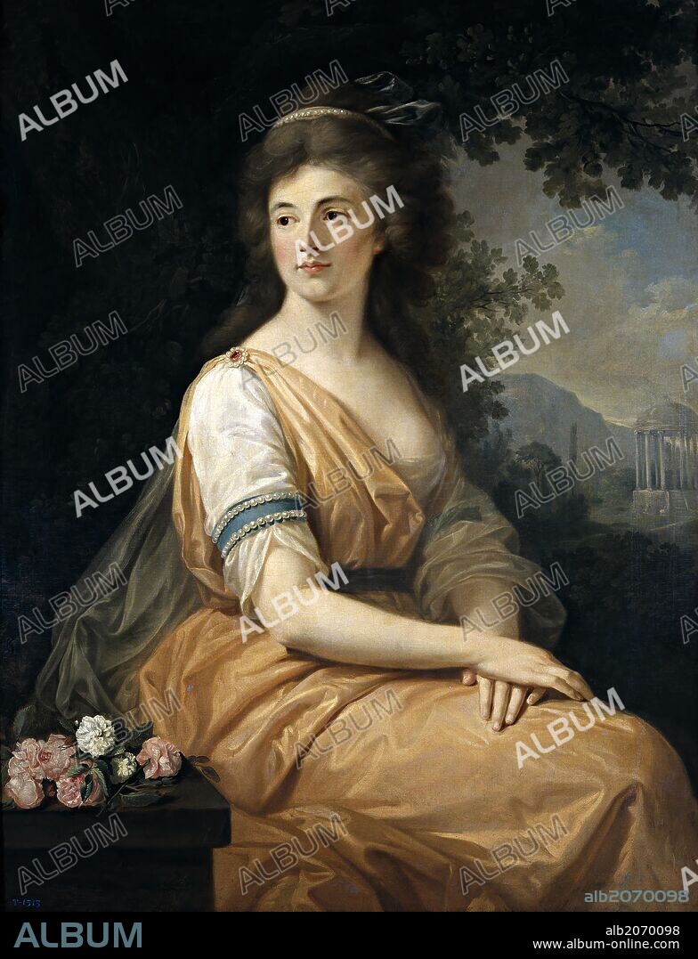 Angelica Kauffmann / 'Portrait of Anna von Escher van Muralt', ca.  1800, German School, Oil on canvas, 110 cm x 86 cm, P02473.