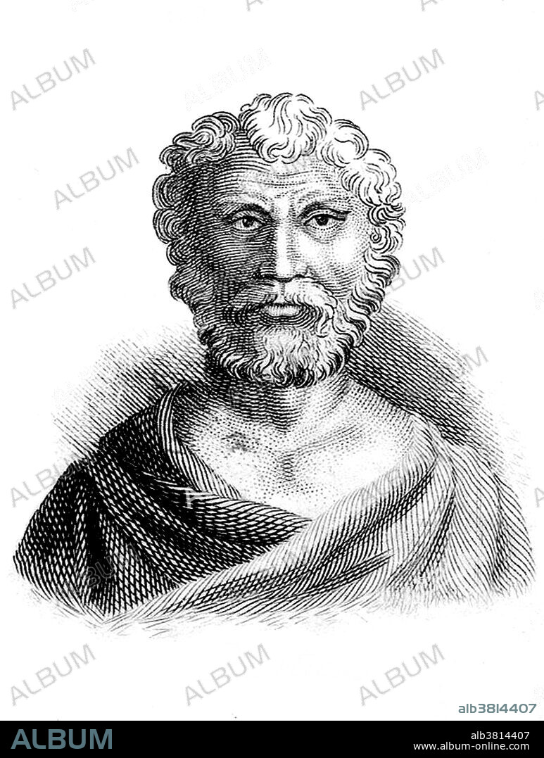 Quintus Junius Rusticus (100 - 170 AD), probably a grandson of Arulenus Rusticus, was one of the teachers of the emperor Marcus Aurelius, and the most distinguished Stoic philosophers of his time. Marcus treated him with utmost respect and honor. In his Meditations, Marcus thanks Rusticus for the Stoic training he received from him: From Rusticus I received the impression that my character required improvement and discipline; and from him I learned not to be led astray to sophistic emulation, nor to writing on speculative matters, nor to delivering little hortatory orations, nor to showing myself off as a man who practices much discipline, or does benevolent acts in order to make a display. Rusticus held the political positions of Suffect consul in 133 and Consul ordinarius in 162. He served as urban prefect of Rome between 162 and 168. He presided over the trial of the Christian theologian Justin Martyr, which ended with Justin's conviction and execution. Engraving by J.W. Cook, 1825.