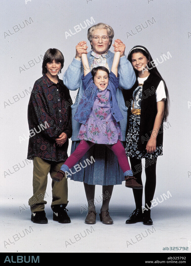 MARA WILSON und ROBIN WILLIAMS in MRS. DOUBTFIRE, 1993, unter der Regie von CHRIS COLUMBUS. Copyright 20TH CENTURY FOX / GRACE, ARTHUR.