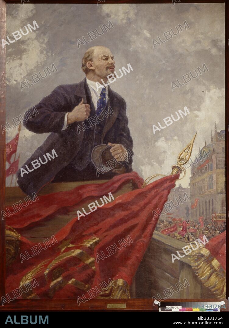 ALEXANDER MIKHAILOVICH GERASIMOV. Lenin on a Rostrum.