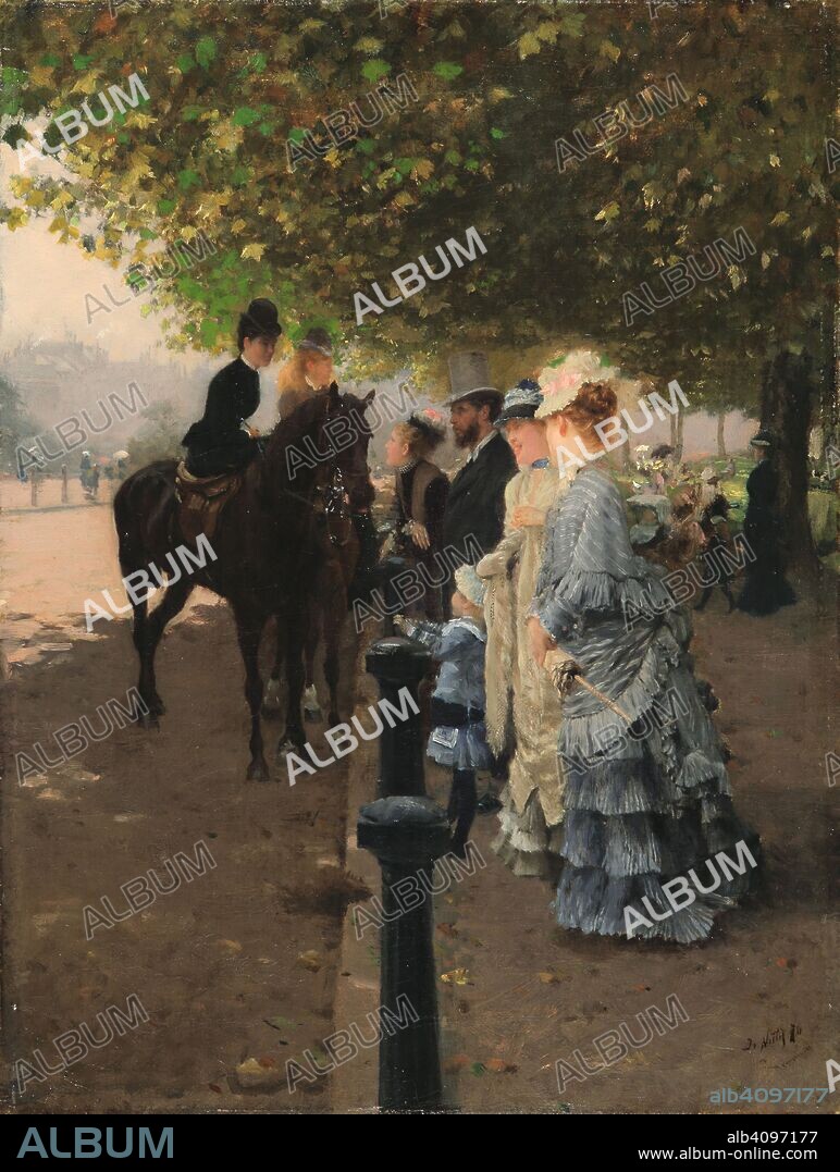 GIUSEPPE DE NITTIS. At the Hyde Park, London.