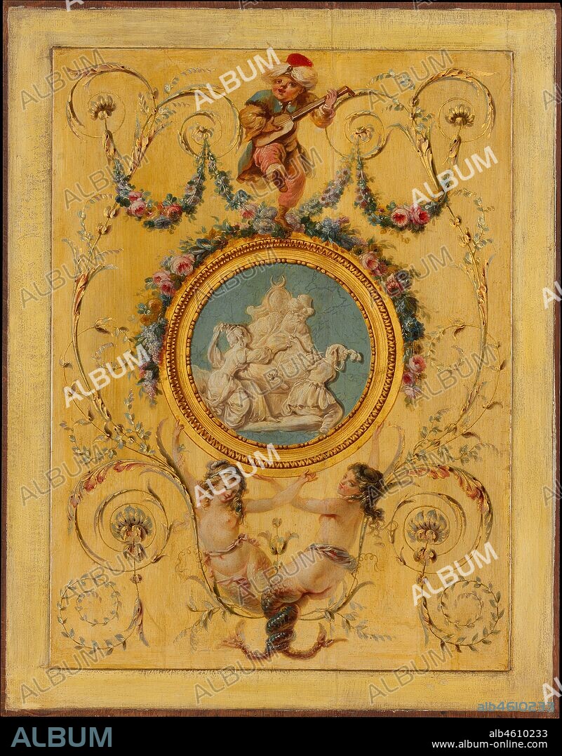 JEAN-SIMEON ROUSSEAU DE LA ROTTIERE. Door panel from the "Cabinet Turc" of Comte d'Artois at Versailles, 1781.