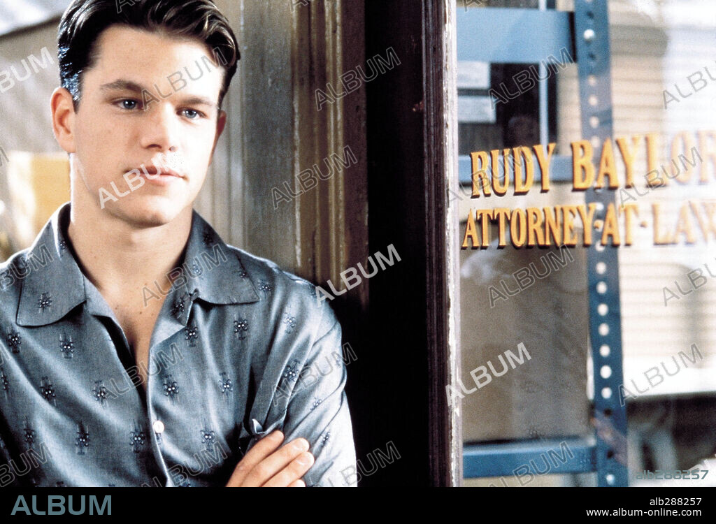 MATT DAMON dans THE RAINMAKER, 1997, réalisé par FRANCIS FORD COPPOLA. Copyright PARAMOUNT PICTURES / CARUSO, PHILLIP.