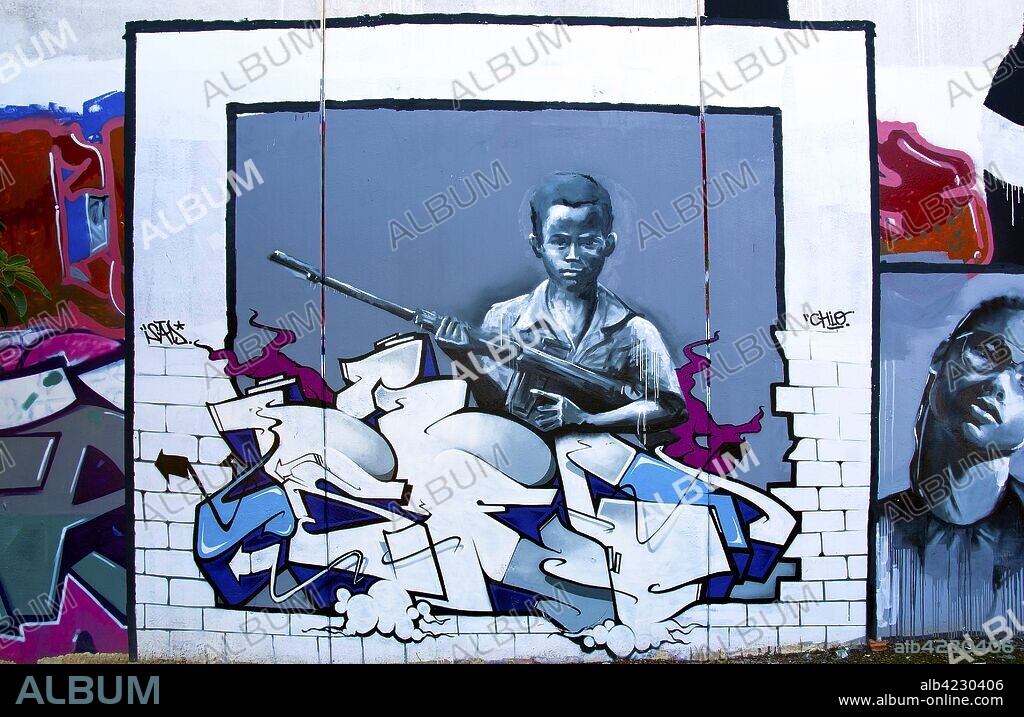Graffiti, Seville, Region of Andalusia, Spain, Europe.