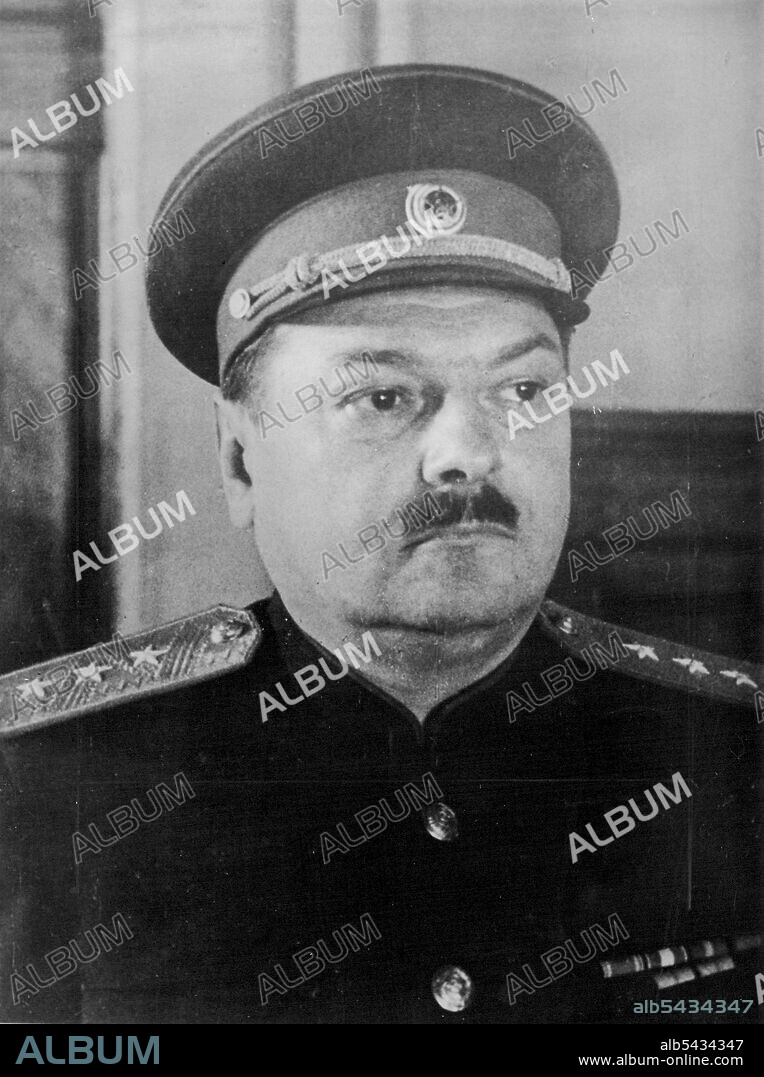General A.A. Zhdanov -- A portrait of the 49-year-old Chairman of the Leningrad Soviet, Vice-chairman of the Nationalities' Council and Vice-Commissar for Internal Affairs. Andrei Alexandrovich Zhdanov was born at Kalinin, the son of a school inspector; he took his university degree at Leningrad, joined the then small Bolshevik Party at the age of 17. March 24, 1948. (Photo by Pictorial Press).