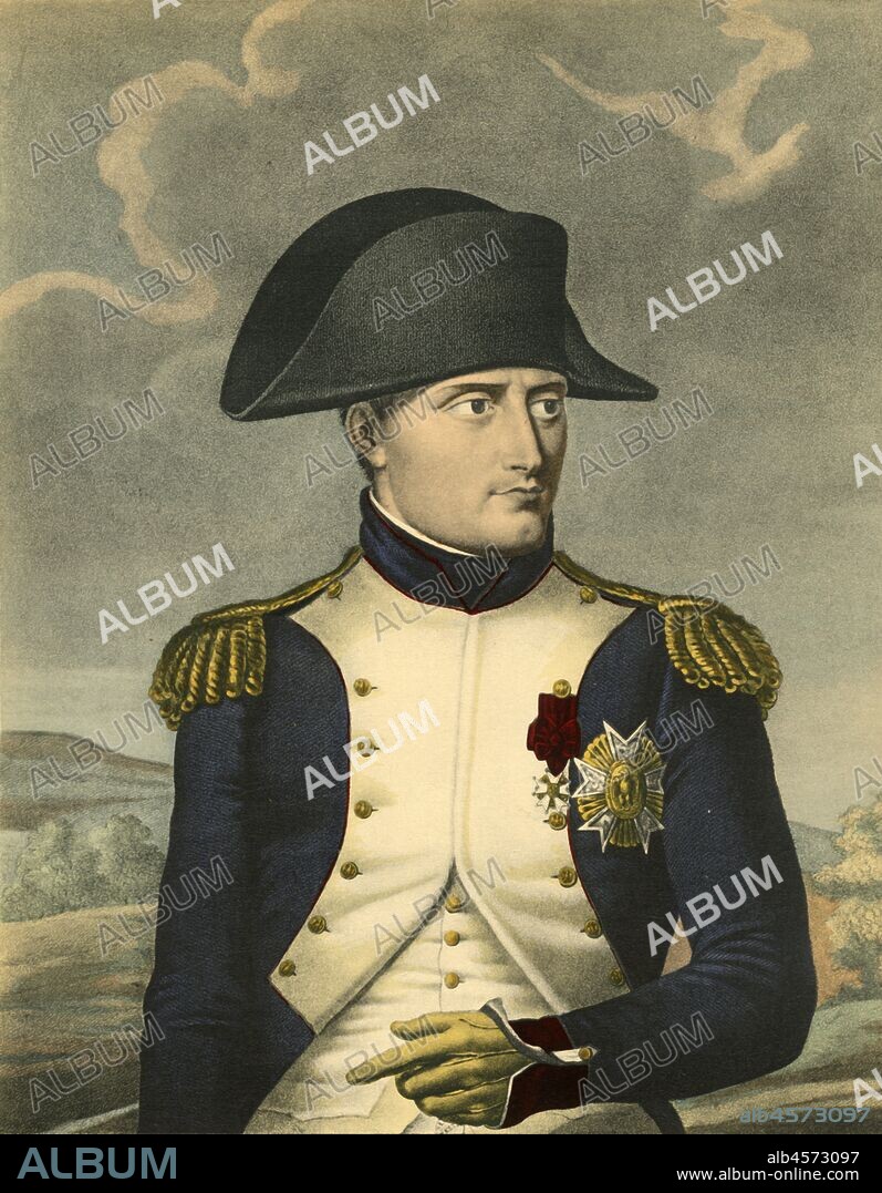 LOUIS CHARLES RUOTTE. 'Napoleon the Great, Emperor of the French, King of Italy', c1806, (1921). 'Napoleon Le Grand, Empereur des Français, Roi d'Italie'. Portrait of Napoleon Bonaparte (1769-1821) in cocked hat and uniform. Engraving by Ruotte after Robert Lefèvre. From "Napoleon", by Raymond Guyot, [H. Floury, Paris, 1921].