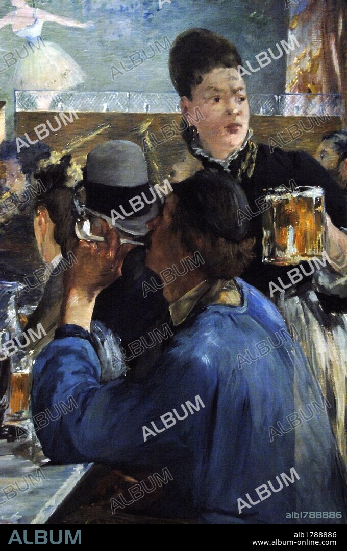 EDOUARD MANET. ARTE S. XIX. FRANCIA. MANET, Eduard (París, 1832-París, 1883). Pintor y grabador francés. ESQUINA DE UN CAFE CONCIERTO (1877-1880). Oleo sobre lienzo. National Gallery. Londres. Inglaterra. Reino Unido.