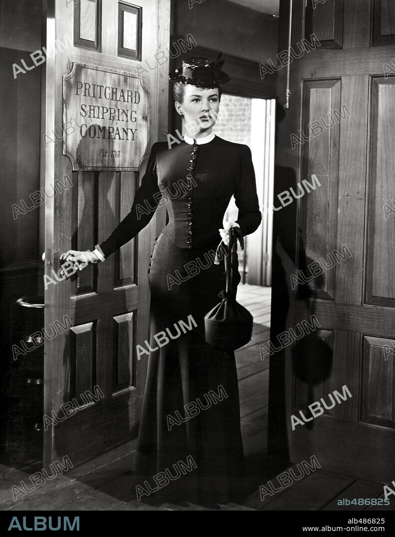 BETTY GRABLE in THE SHOCKING MISS PILGRIM, 1947, directed by GEORGE SEATON. Copyright 20TH CENTURY FOX.