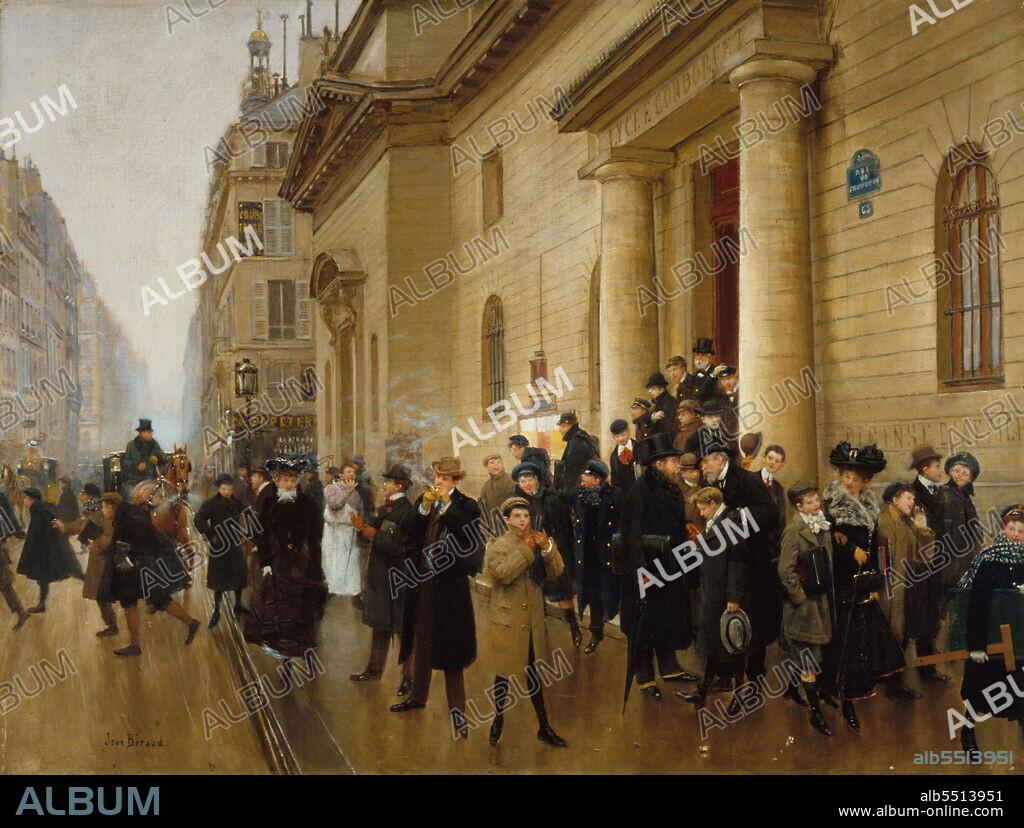 JEAN BERAUD. La sortie du lycée Condorcet.