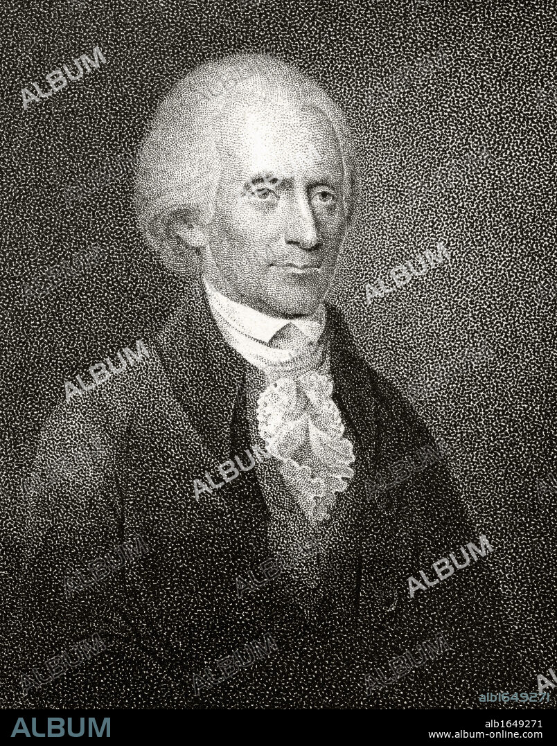 Richard Henry Lee 1732 to 1794 American statesman and Founding Father A signatory of Declaration of Independence 19th century engraving by P. Maverick and J.B. Longacre from a drawing by Longacre from a miniature.