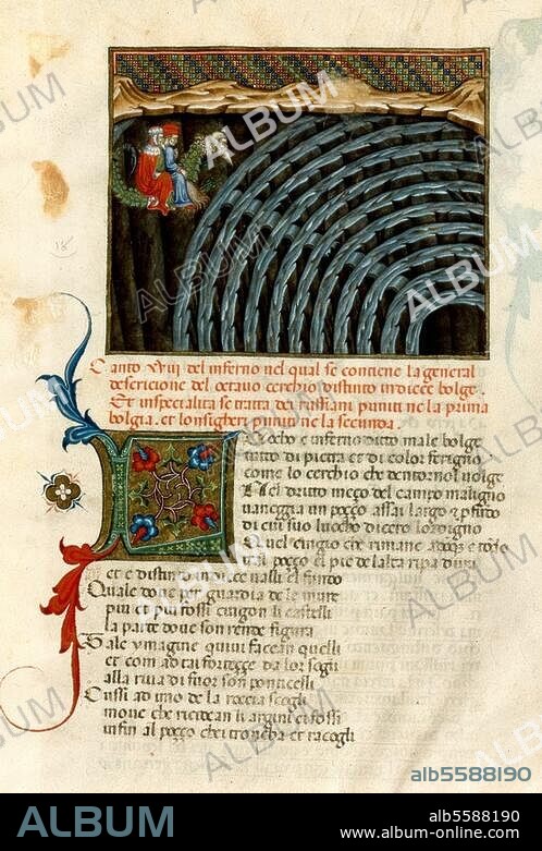 Inferno, da Divina Comédia (Inferno) de Dante Alighieri (1265-1321)